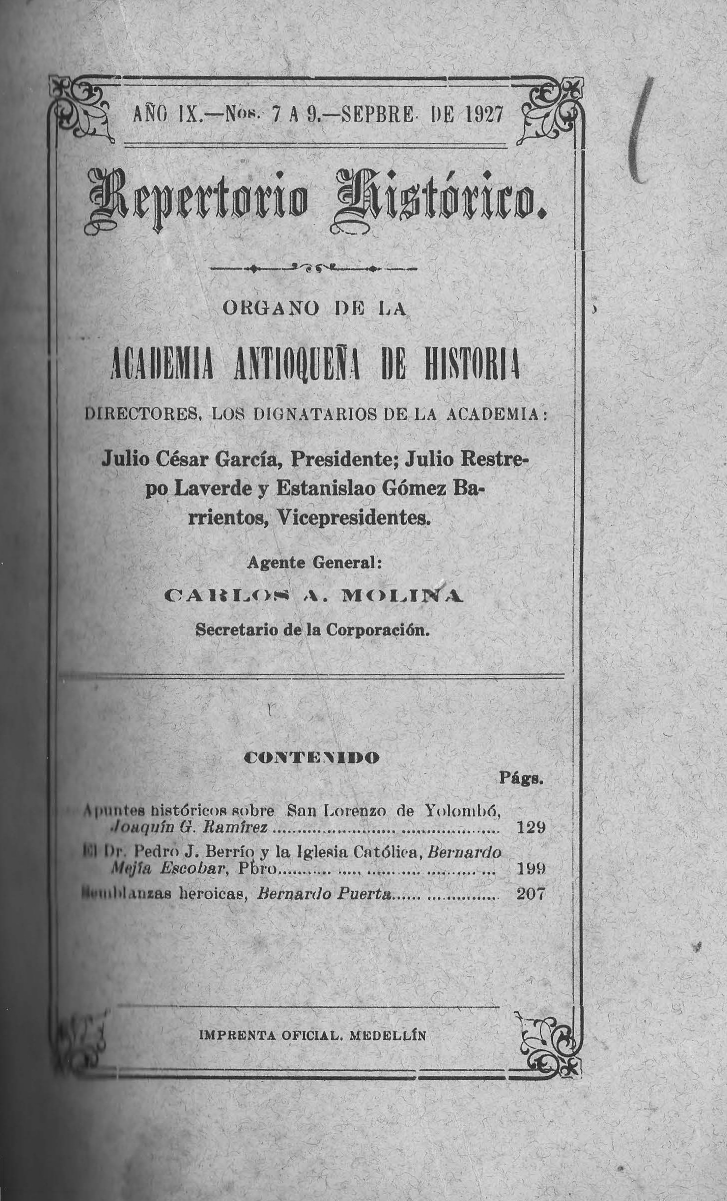 					Ver Vol. 9 Núm. 7-9 (1927): Septiembre de 1927
				